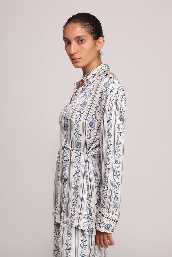 Sabina Musáyev TRINNY TOP SOFT CASUAL IVORY PRINT