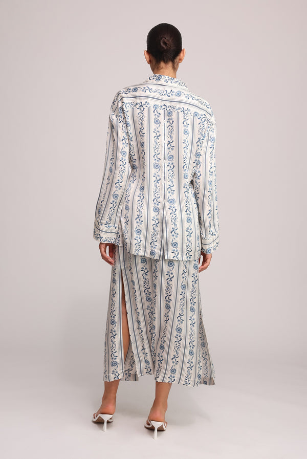 Sabina Musáyev TRINNY TOP SOFT CASUAL IVORY PRINT