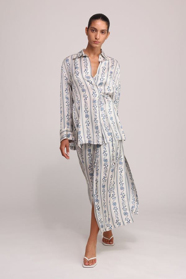 sabina musáyev TRINNY TOP SOFT CASUAL IVORY PRINT