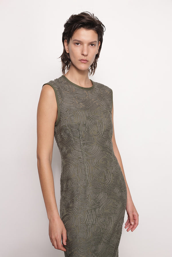 Sabina Musáyev TULLIO DRESS ALL ITEMS OLIVE GREEN