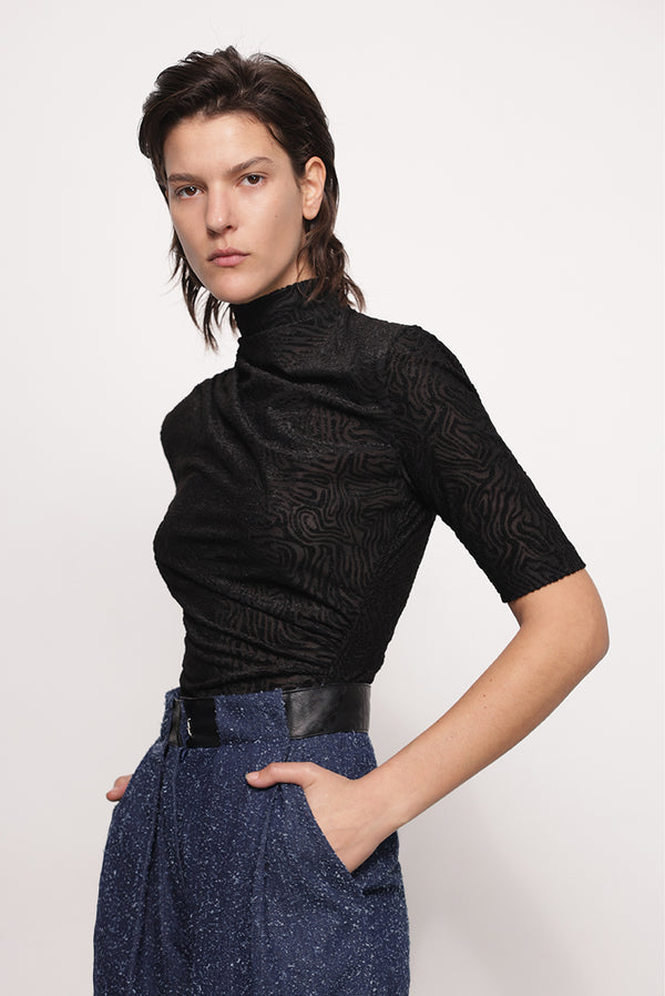 sabina musáyev TYLA TOP SOFT CASUAL BLACK