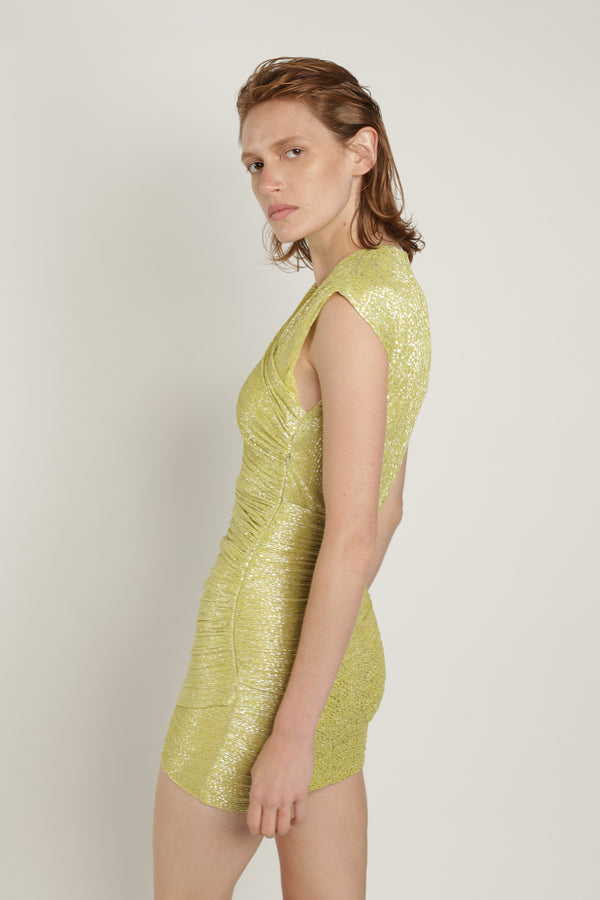 Sabina Musáyev VERED DRESS EVENING WEAR SUNNY LIME
