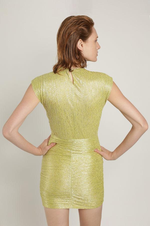 Sabina Musáyev VERED DRESS EVENING WEAR SUNNY LIME