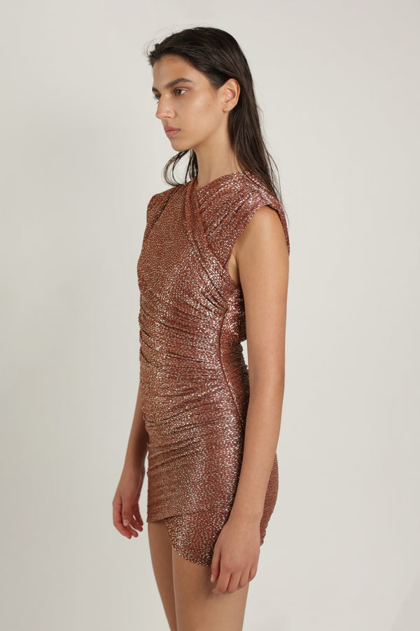 Sabina Musáyev VERED DRESS SUMMER SALE 50% OFF RUST