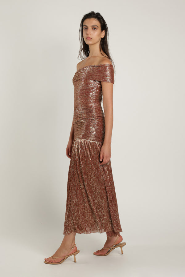 Sabina Musáyev VIVICA SKIRT EVENING WEAR RUST