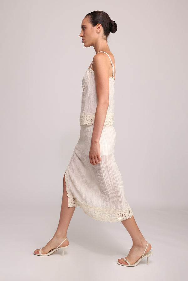 Sabina Musáyev YVONNE TOP SOFT CASUAL IVORY