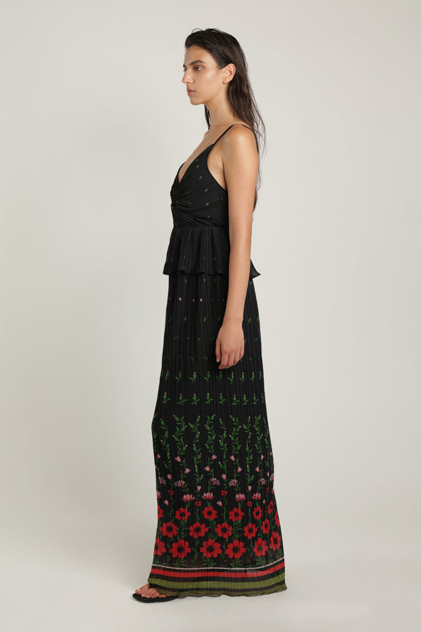 Sabina Musáyev SELINA DRESS SUMMER SALE 50% OFF BLACK PRINT