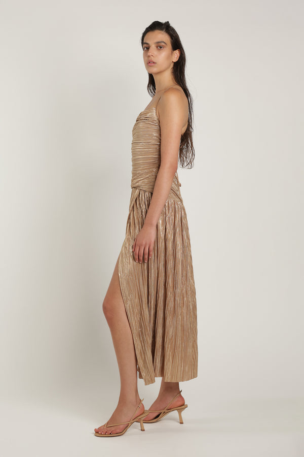 Sabina Musáyev SHAAN DRESS SUMMER SALE 50% OFF PECAN