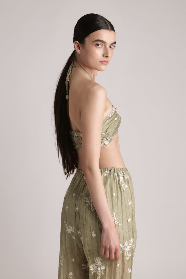 Sabina Musáyev SHIRA BRA SUMMER SALE 50% OFF MOSS GREEN