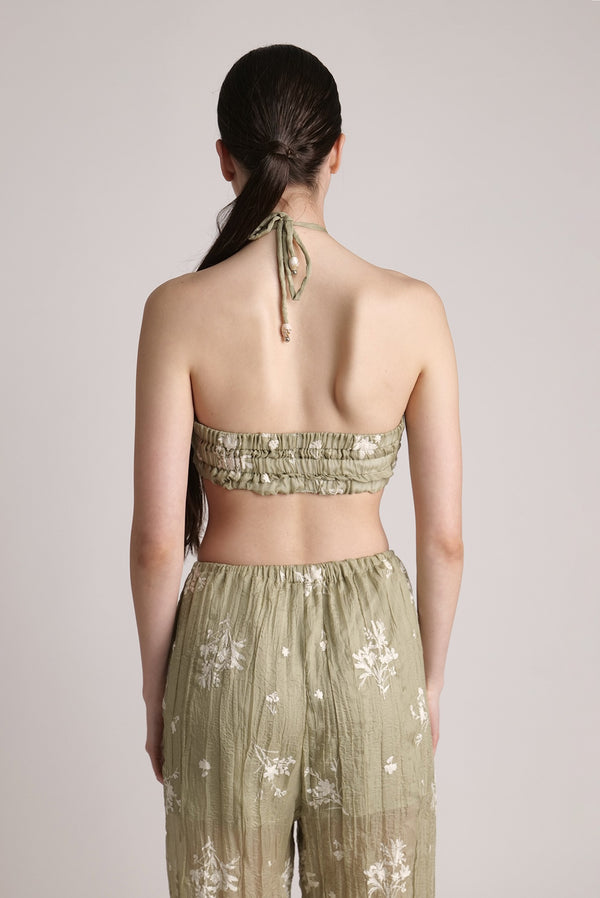 Sabina Musáyev SHIRA BRA SUMMER SALE 50% OFF MOSS GREEN