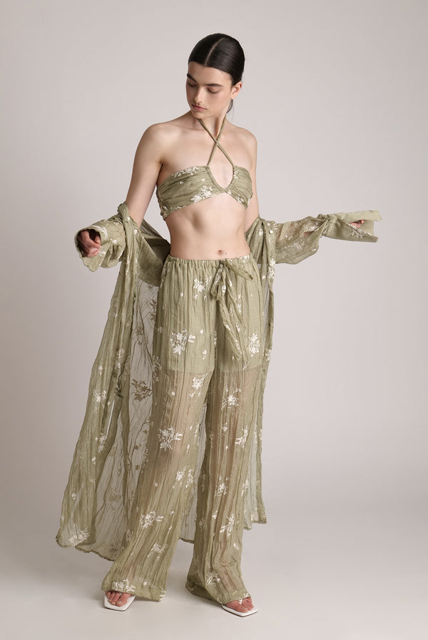 Sabina Musáyev SHIRA BRA SUMMER SALE 50% OFF MOSS GREEN