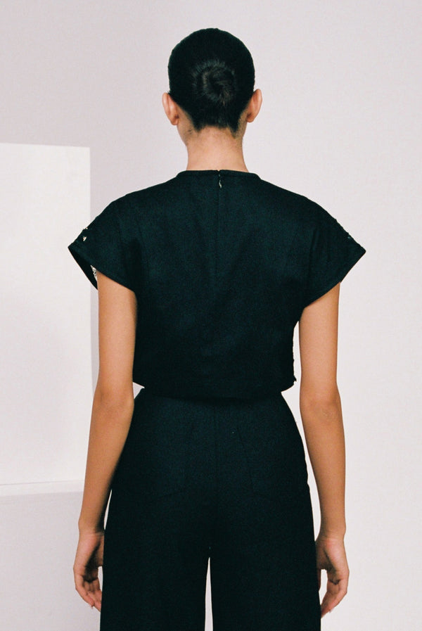 Sabina Musáyev SILVIA TOP PRE FALL WINTER 25/26 BLACK