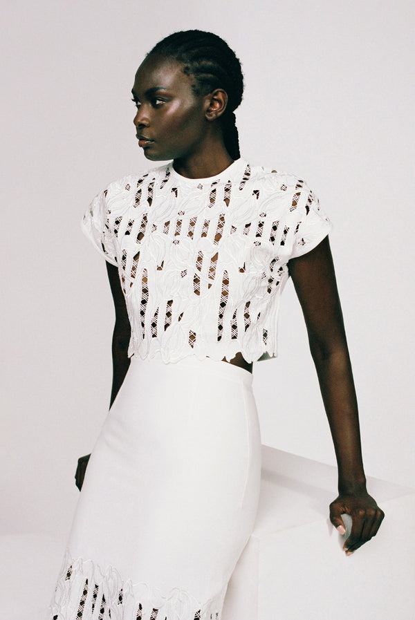 Sabina Musáyev SILVIA TOP PRE FALL WINTER 25/26 OFF WHITE