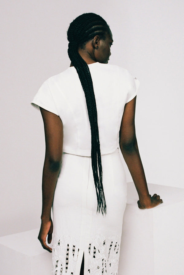 Sabina Musáyev SILVIA TOP PRE FALL WINTER 25/26 OFF WHITE