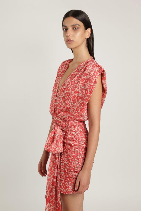 Sabina Musáyev SONY DRESS SUMMER SALE 50% OFF RED PRINT