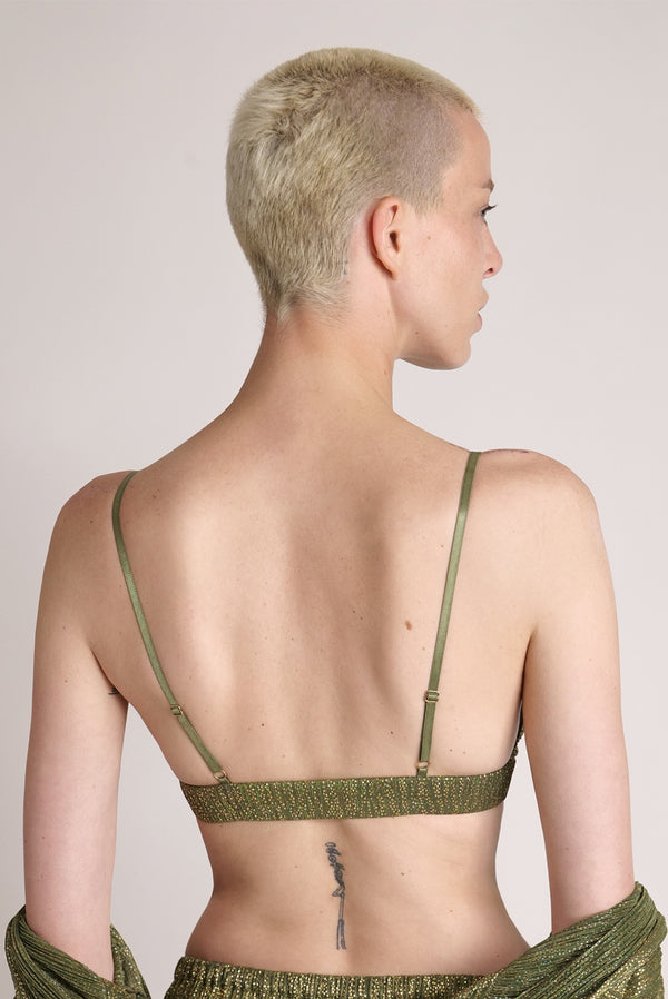 Sabina Musáyev SUNNY BRA SUMMER SALE 50% OFF MOSS GREEN