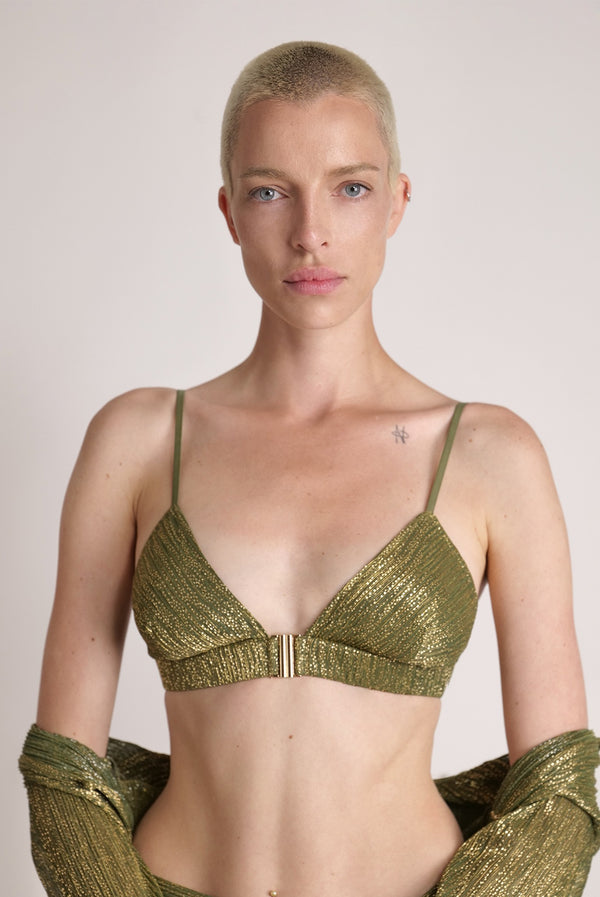 Sabina Musáyev SUNNY BRA SUMMER SALE 50% OFF MOSS GREEN