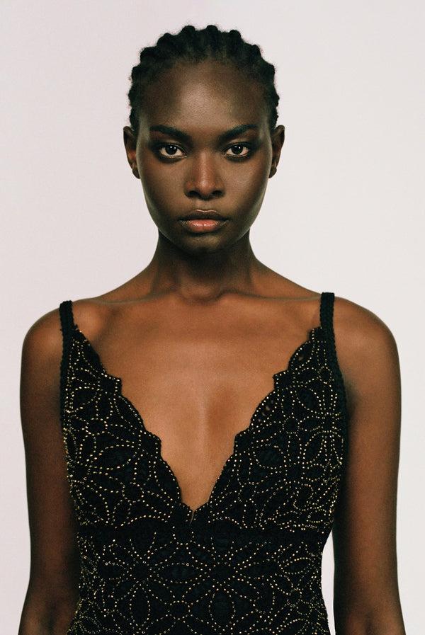 Sabina Musáyev TILLY DRESS PRE FALL WINTER 25/26 BLACK