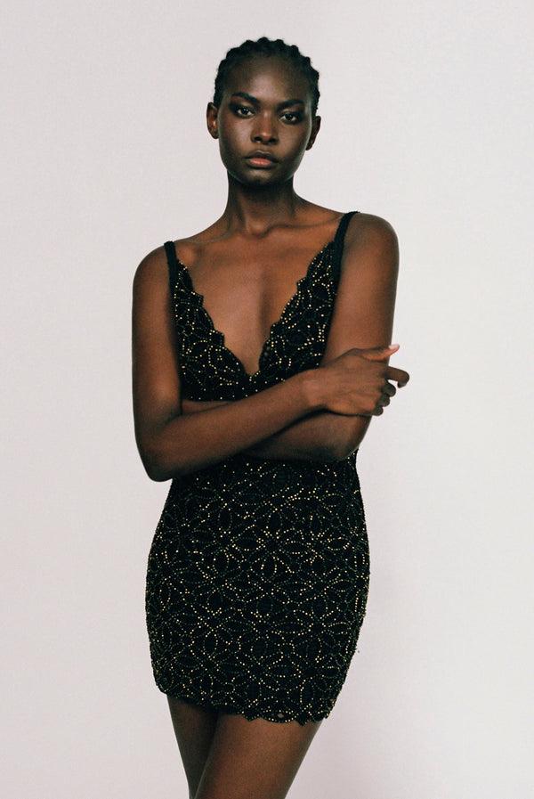 Sabina Musáyev TILLY DRESS PRE FALL WINTER 25/26 BLACK