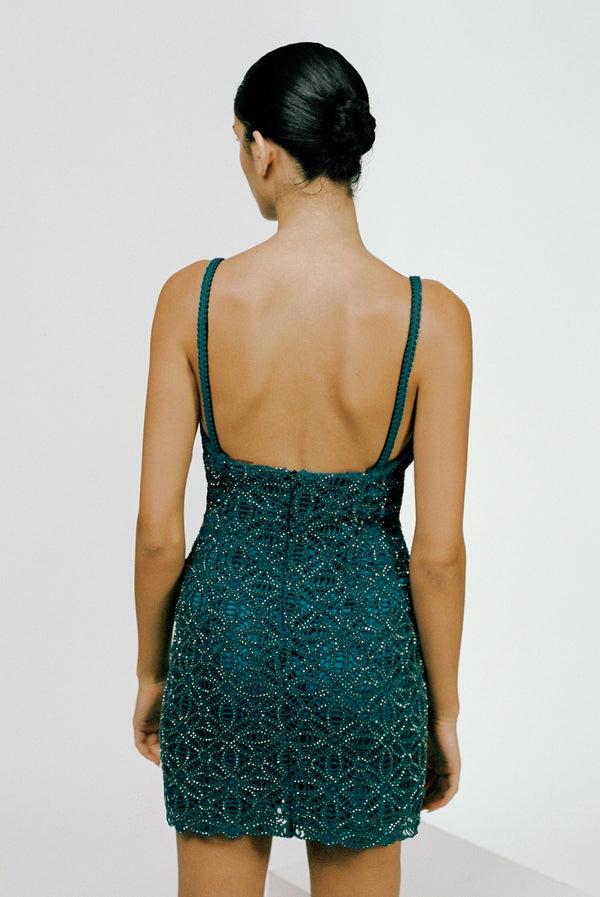 Sabina Musáyev TILLY DRESS PRE FALL WINTER 25/26 NAVY