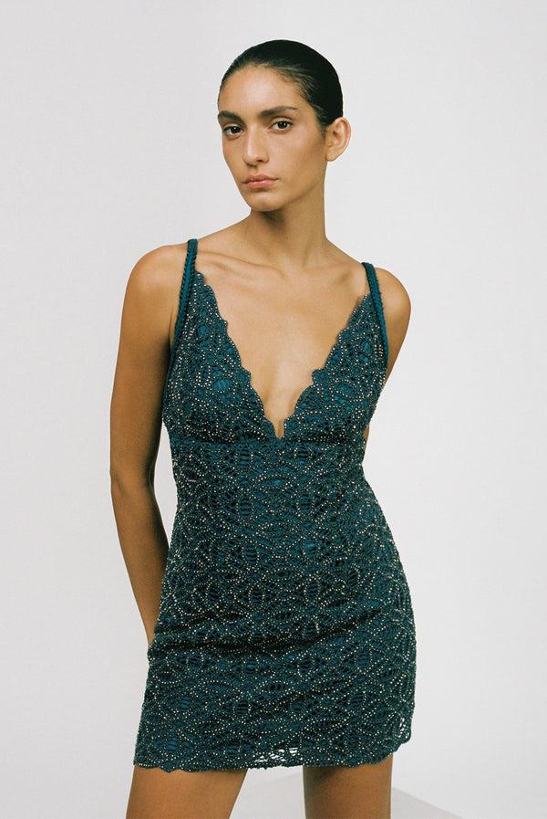 sabina musáyev TILLY DRESS PRE FALL WINTER 25/26 NAVY