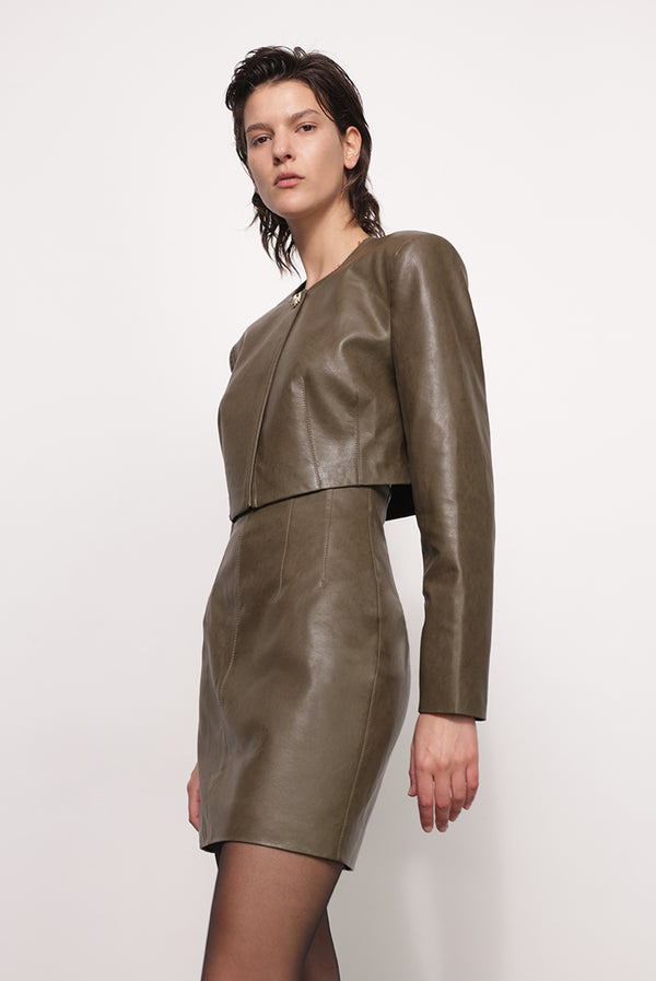 Sabina Musáyev TIM JACKET PRE FALL WINTER 25/26 DARK KHAKI