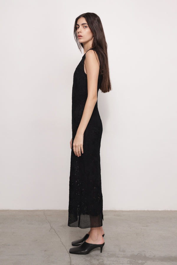 Sabina Musáyev TULLIO DRESS PRE FALL WINTER 25/26 BLACK