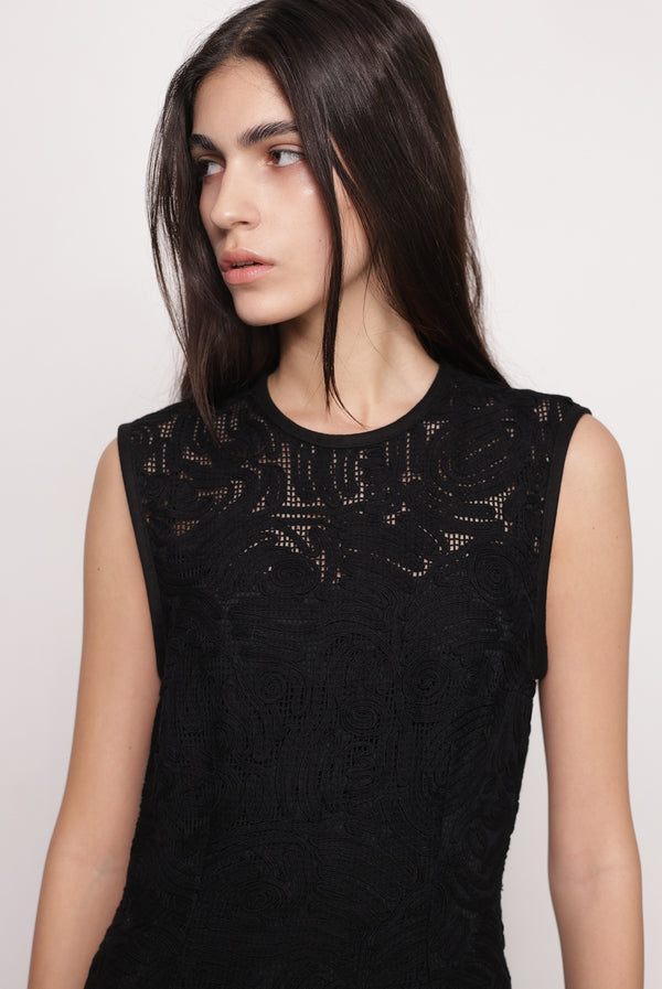 Sabina Musáyev TULLIO DRESS PRE FALL WINTER 25/26 BLACK