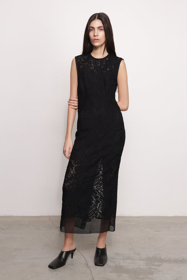 sabina musáyev TULLIO DRESS PRE FALL WINTER 25/26 BLACK