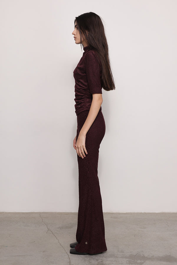 Sabina Musáyev TYLA TOP PRE FALL WINTER 25/26 BORDEAUX