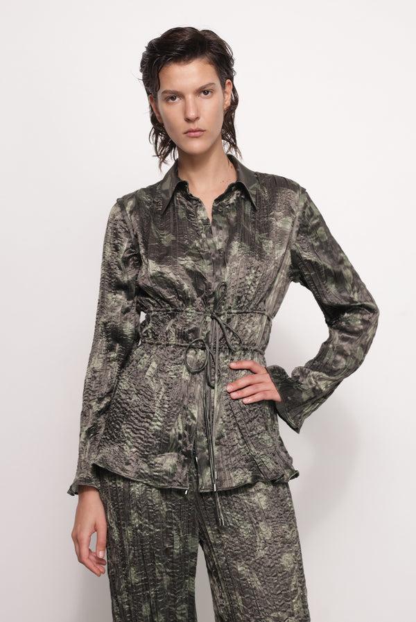 sabina musáyev VINETTE TUNIC ALL ITEMS DARK OLIVE PRINT