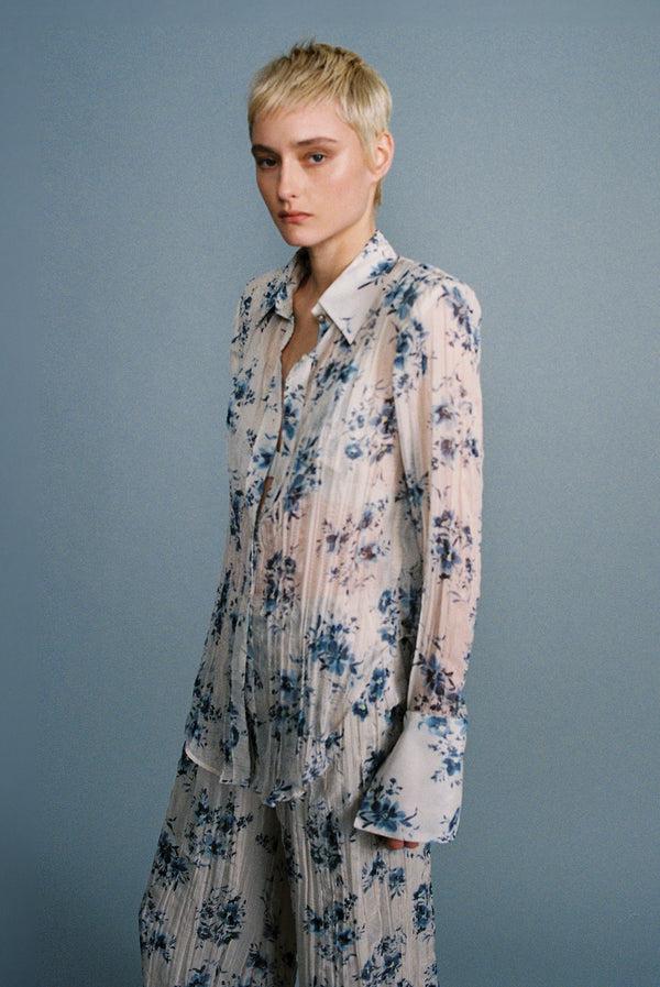 Sabina Musáyev VORTEX PANTS SOFT CASUAL WHITE PRINT