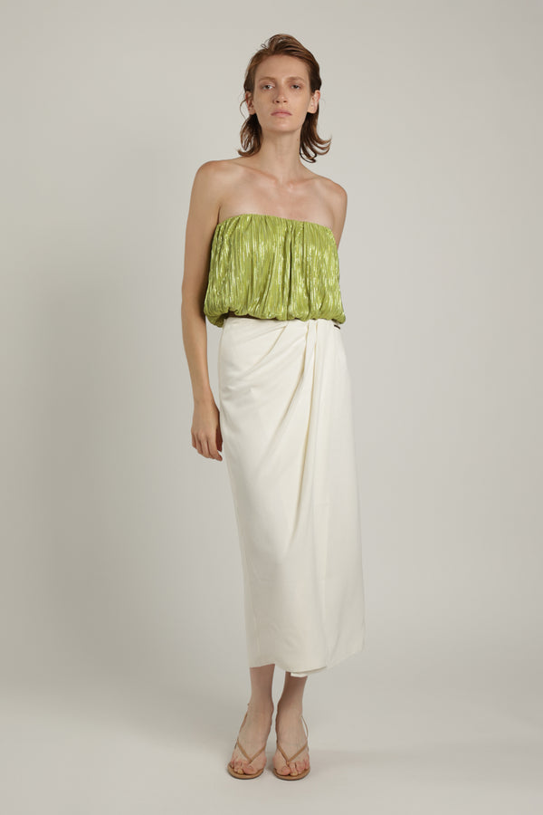 sabina musáyev WYATT SKIRT SUMMER SALE 50% OFF WHITE SNOW