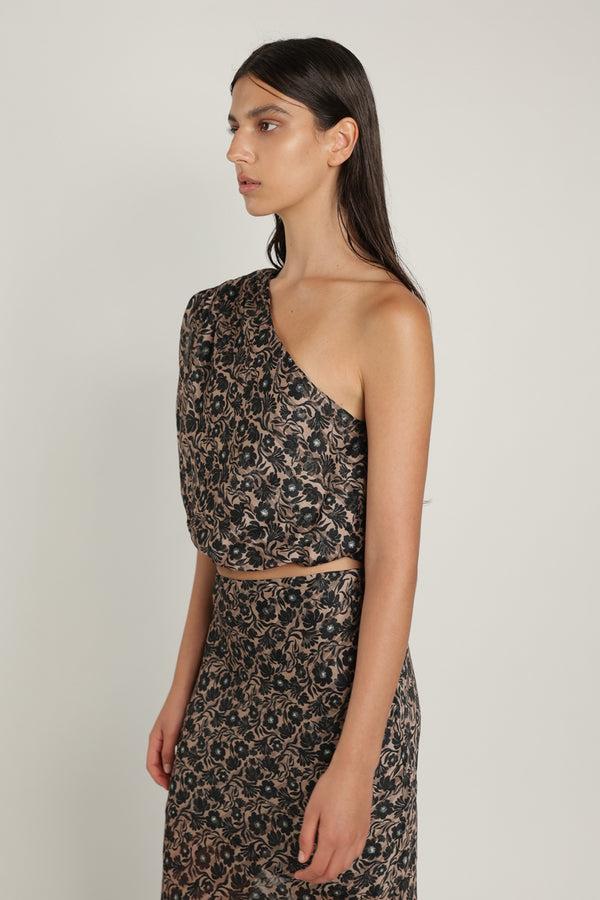 Sabina Musáyev XENA TOP SUMMER SALE 50% OFF BLACK PRINT