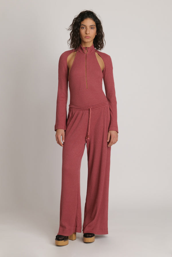 sabina musáyev YANIS PANTS SOFT CASUAL ANTIQUE ROSE