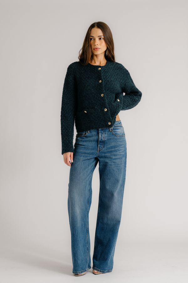 Sablyn CHARLENE CROPPED WELT POCKET CASHMERE JACKET | SACRAMENTO MULTI