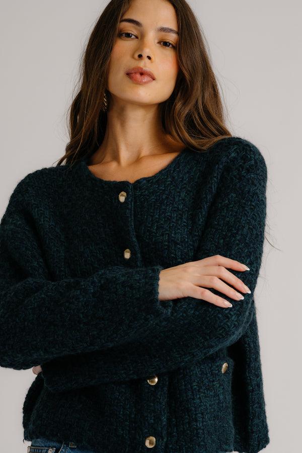 Sablyn CHARLENE CROPPED WELT POCKET CASHMERE JACKET | SACRAMENTO MULTI