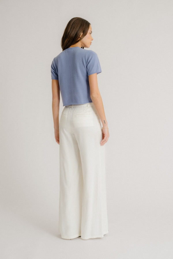 Sablyn CHARLESTON RELAXED CASHMERE CREWNECK | PERIWINKLE