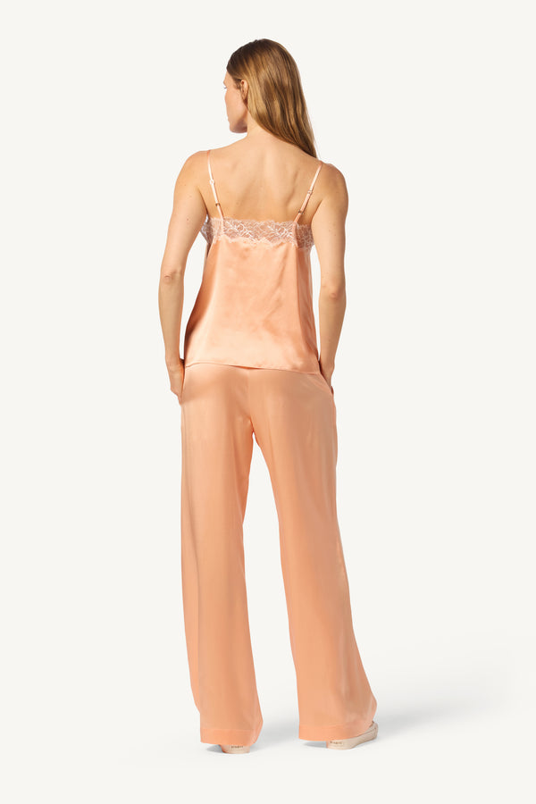 Sablyn BOBBI LACE TRIM V-NECK CAMI | SHERBET