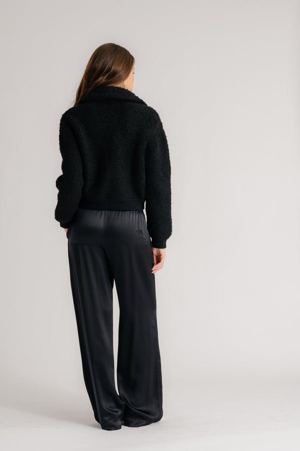 Sablyn BRYNN WIDE LEG SILK PANT | BLACK