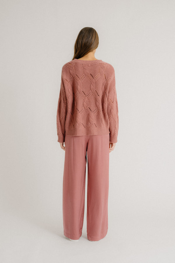 Sablyn BRYNN WIDE LEG SILK PANT | DESERT BLOOM