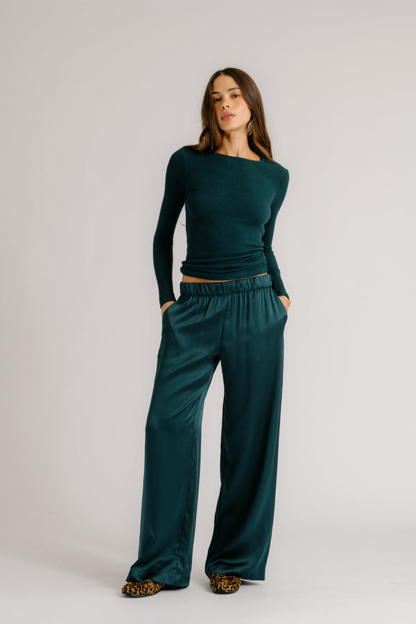Sablyn BRYNN WIDE LEG SILK PANT | SACRAMENTO