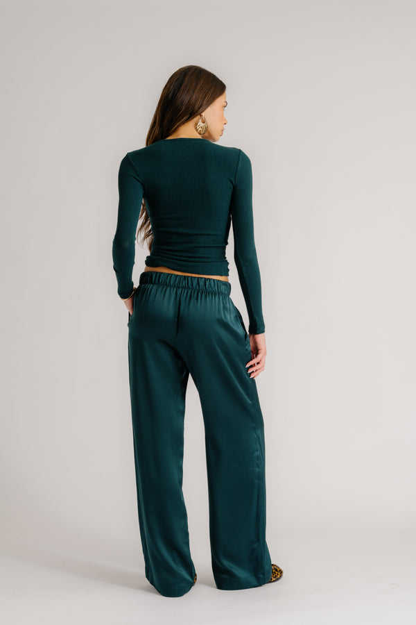 Sablyn BRYNN WIDE LEG SILK PANT | SACRAMENTO