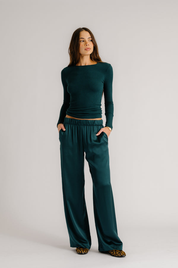 sablyn BRYNN WIDE LEG SILK PANT | SACRAMENTO