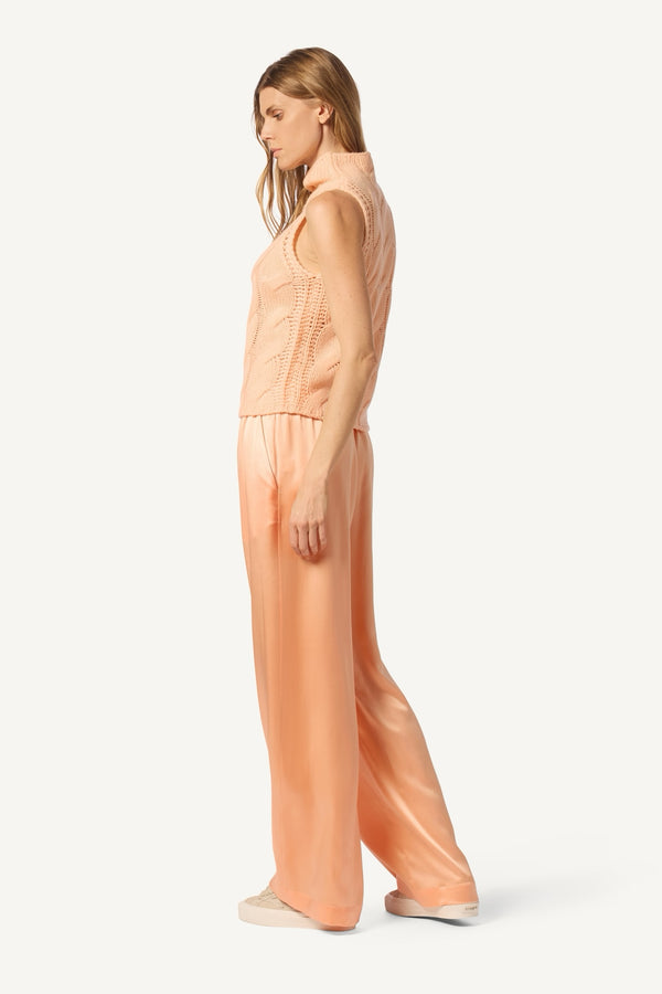 Sablyn BRYNN WIDE LEG SILK PANT | SHERBET