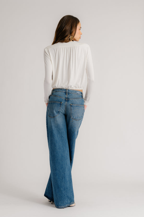 Sablyn CADIZ WRAP SHIRT | GARDENIA