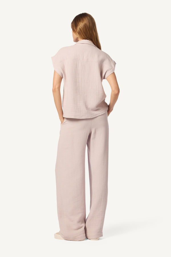 Sablyn CALEB SHORT SLEEVE BUTTON DOWN | HIMALAYA