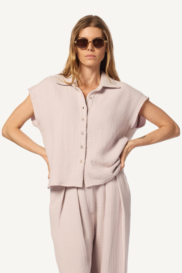 sablyn CALEB SHORT SLEEVE BUTTON DOWN | HIMALAYA