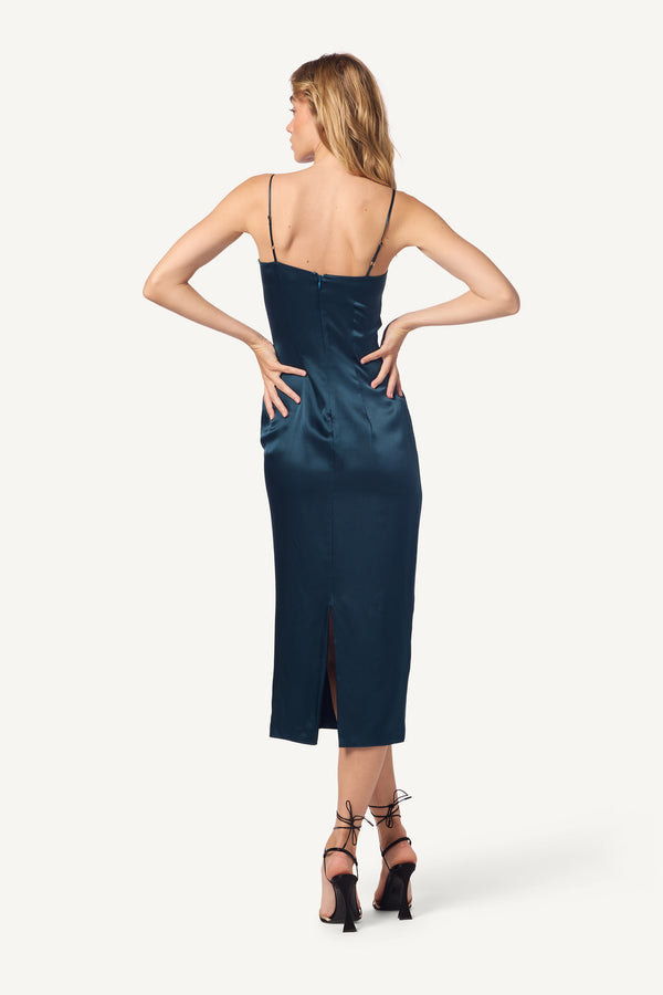 Sablyn CHRISTY SQUARE NECK SILK CAMI DRESS | COMPASS