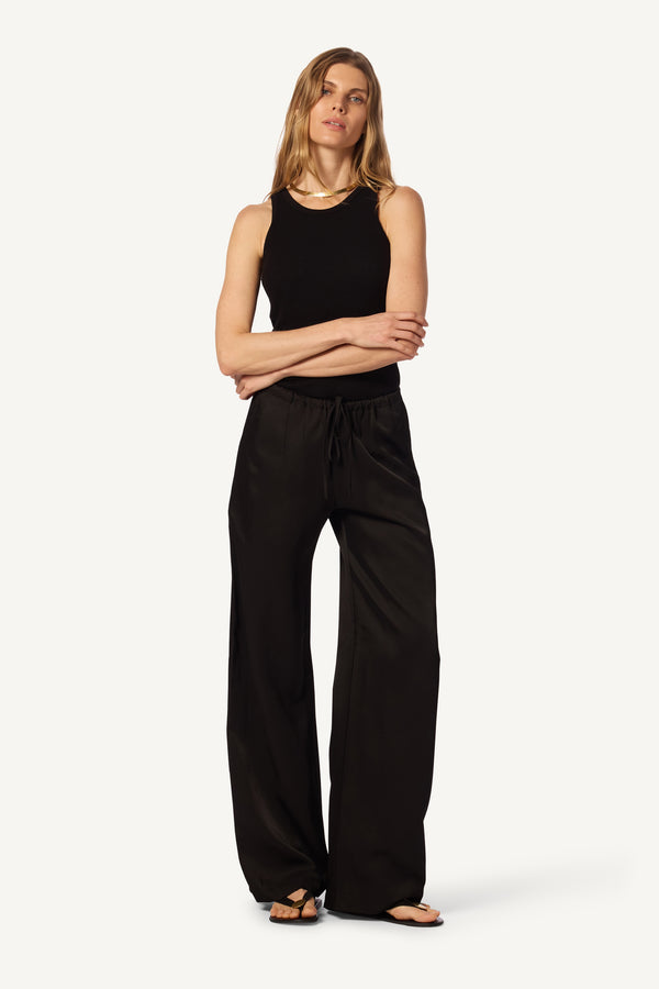 Sablyn GEMMA PULL ON STRAIGHT LEG PANT | BLACK